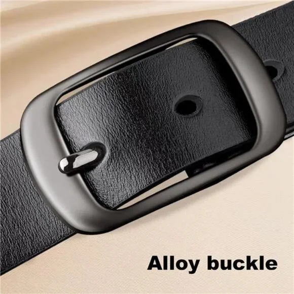 [2 Pack] Leather Belt Women - Womens Leather Belt with Pin - Picture 2 of 7